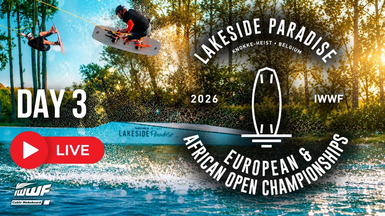 Livestream van de IWWF Europe & Africa Open Cable Wake Championships op Lakeside Paradise