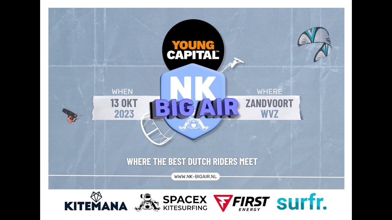 Livestream van het YoungCapital NK Big Air Kitesurfen