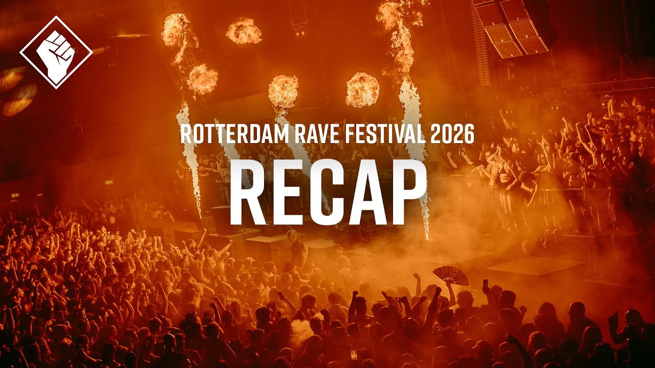 Recap van Rotterdam Rave Festival 2026, met vlammen boven het publiek in Ahoy